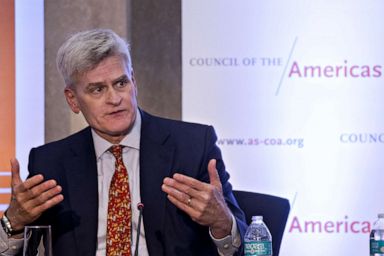 PHOTO: Senator Bill Cassidy speaks at the State Department in Washington, on Tuesday, May 7, 2019.