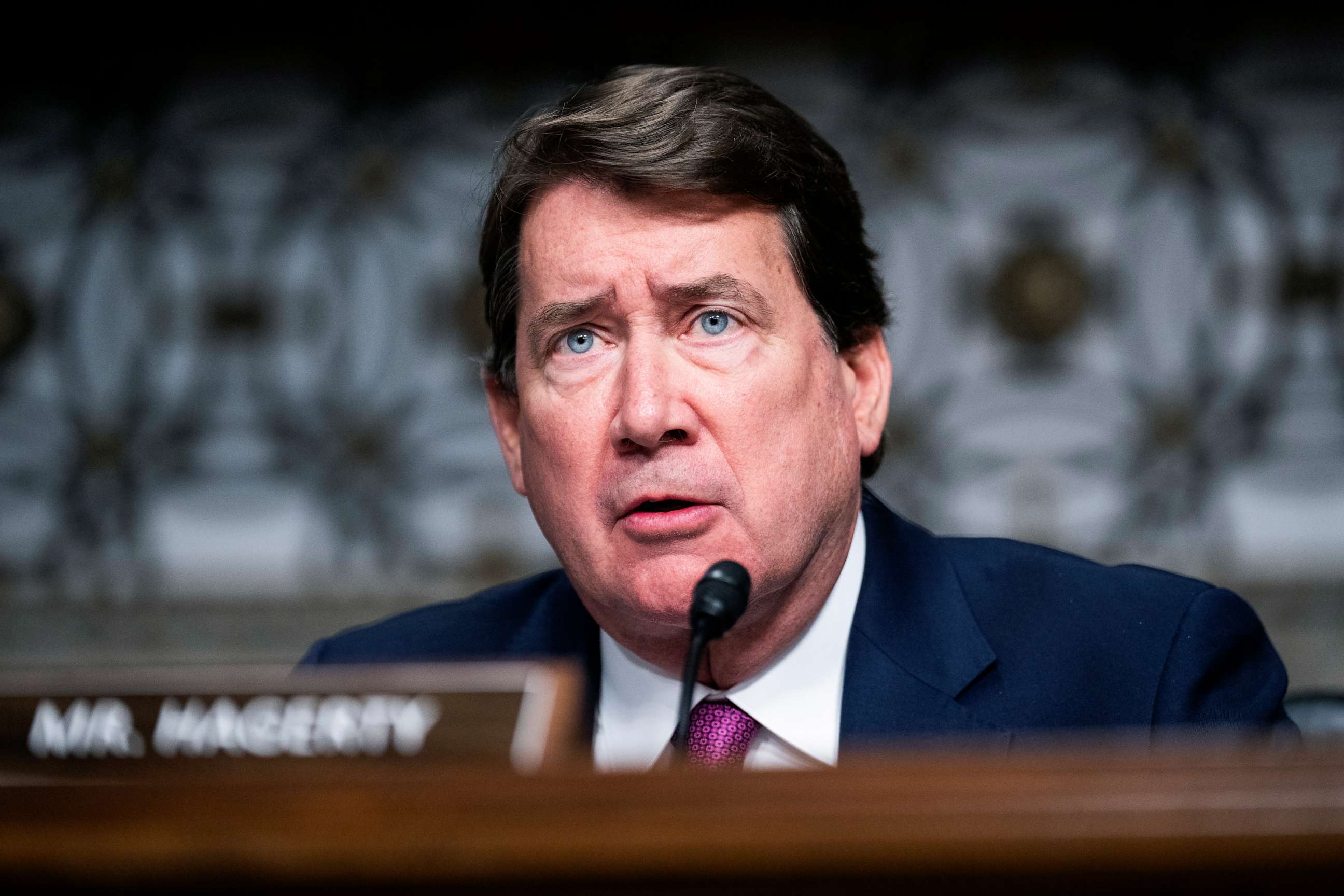 PHOTO: Sen. Bill Hagerty speaks during the Senate Banking, Housing, and Urban Affairs Committee hearing titled Crypto Crash: Why the FTX Bubble Burst and the Harm to Consumers, in Dirksen Building, December 14, 2022.