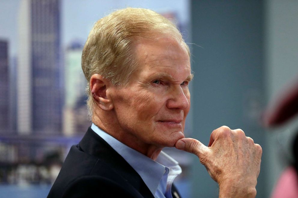 PHOTO: Senator Bill Nelson listens at a panel discussion with South Florida education officials at United Teachers of Dade headquarters in Miami, August 6, 2018.