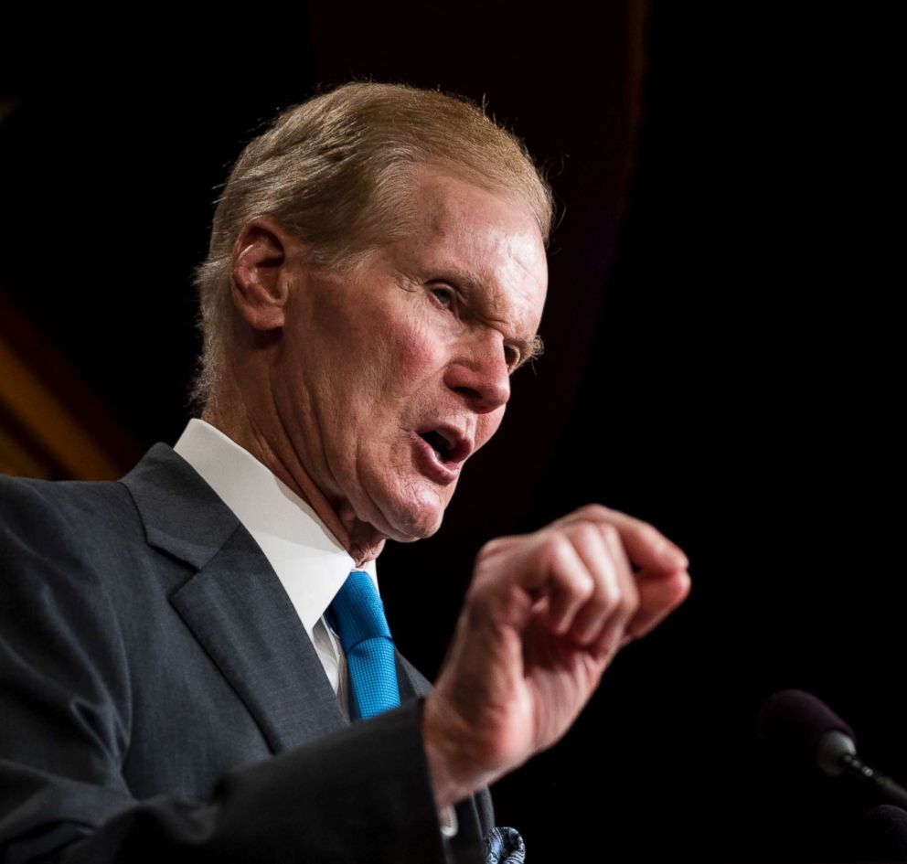 PHOTO: Sen. Bill Nelson speaks during a press conference, March 7, 2018.