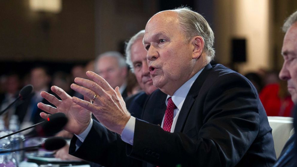 PHOTO: Alaska Gov. Bill Walker speaks during the panel The Opioid Crisis, at the National Governor Association 2018 winter meeting, Feb. 24, 2018, in Washington.