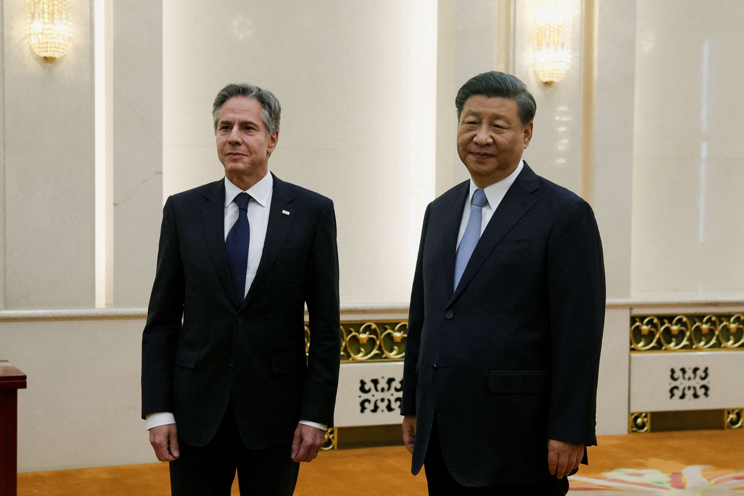PHOTO: Secretary of State Antony Blinken meets with Chinese President Xi Jinping in the Great Hall of the People in Beijing, June 19, 2023.