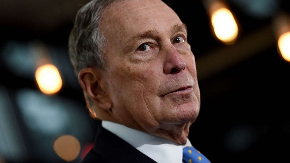 PHOTO: Former New York Mayor and Democratic presidential candidate Michael Bloomberg speaks about his plan for clean energy during a campaign event at the Blackwall Hitch restaurant in Alexandria, Va., Dec. 13, 2019. 