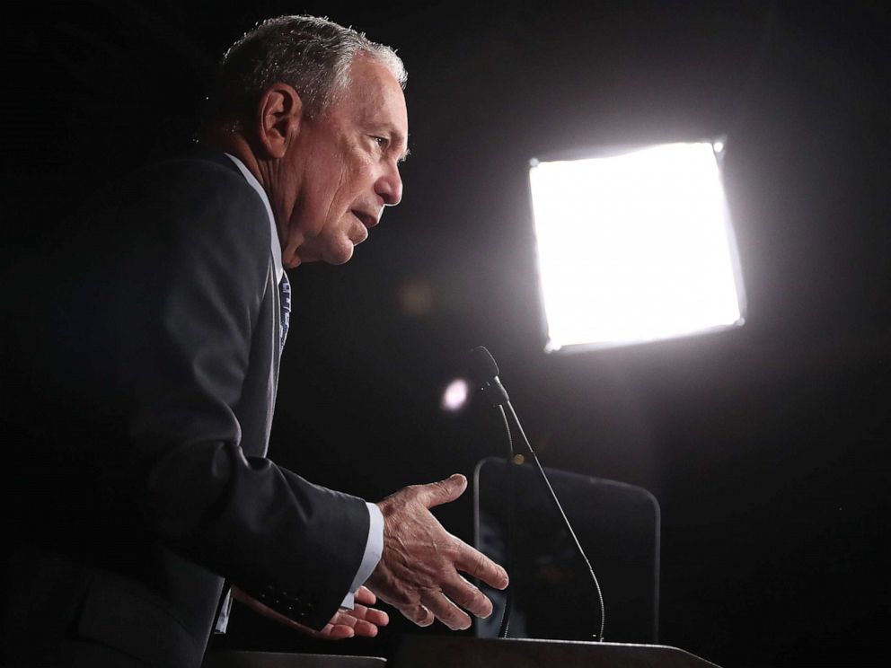 PHOTO: WASHINGTON, DC - JANUARY 30: Democratic presidential candidate, former New York City Mayor Michael Bloomberg speaks about affordable housing during a campaign event on January 30, 2020 in Washington, DC.