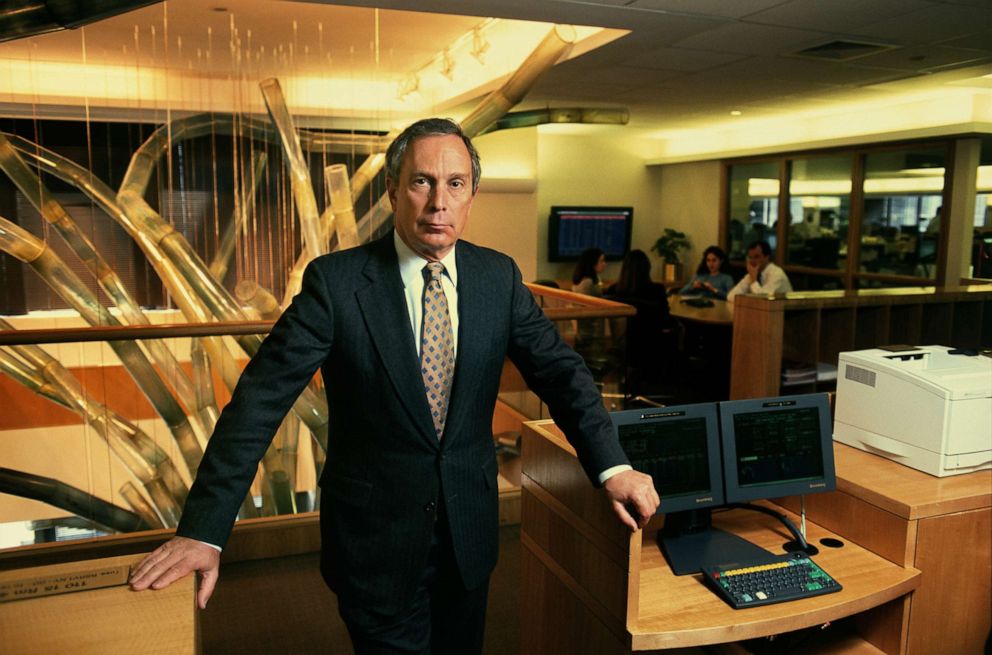 PHOTO: Businessman Michael Bloomberg poses for a portrait on in New York, April 22, 1998.