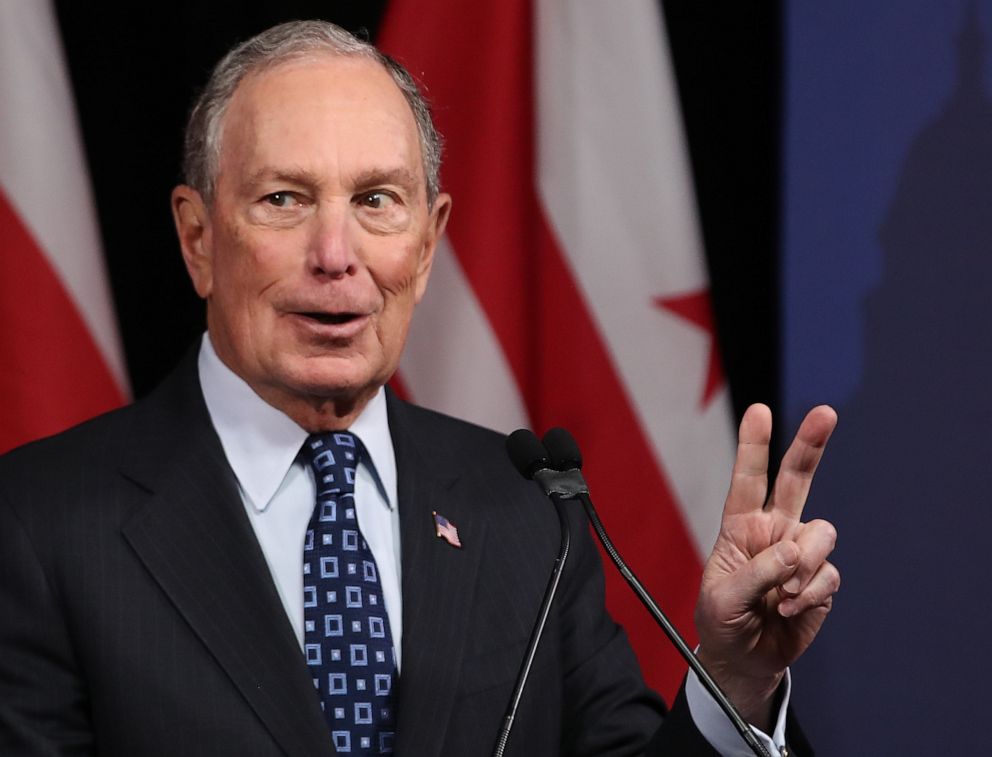 PHOTO: WASHINGTON, DC - JANUARY 30: Democratic presidential candidate, former New York City Mayor Michael Bloomberg speaks about affordable housing during a campaign event on January 30, 2020 in Washington, DC.