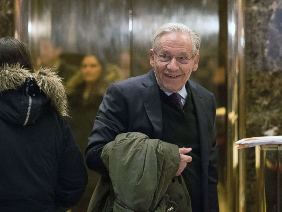 Bob Woodward arrives at Trump Tower, Jan. 3, 2017, in New York City.