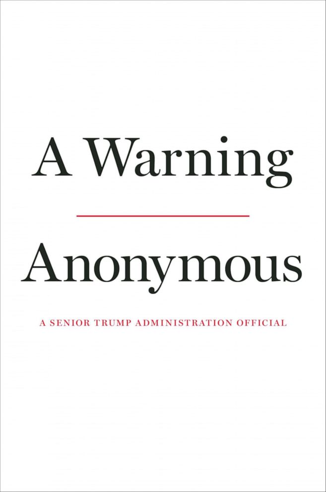 PHOTO: The anonymous senior Trump administration official behind a 2018 New York Times op-ed that declared there was a "resistance" within the administration is writing a book available on Nov. 19, 2019.