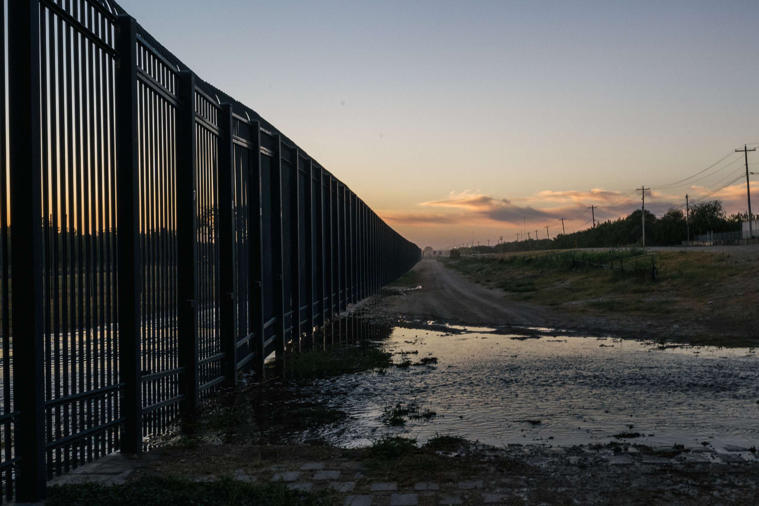 PHOTO: A section of the southern border wall, Sept. 23, 2021, in Del Rio, Texas.
