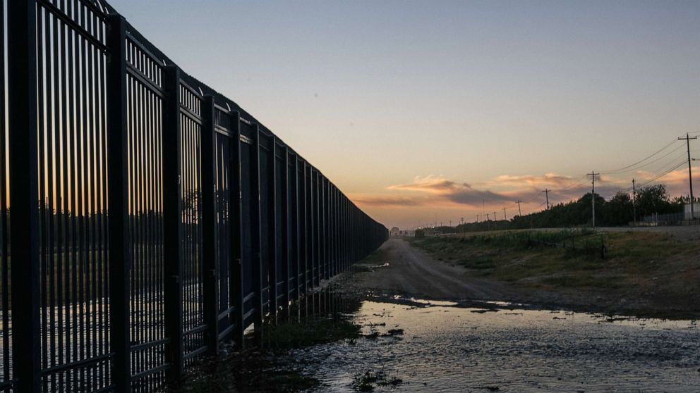 PHOTO: A section of the southern border wall, Sept. 23, 2021, in Del Rio, Texas.