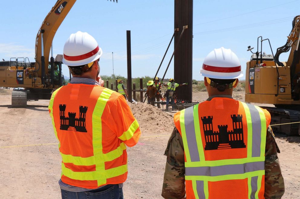 PHOTO: The first panel of three Tucson projects installed near Lukeville, Ariz.