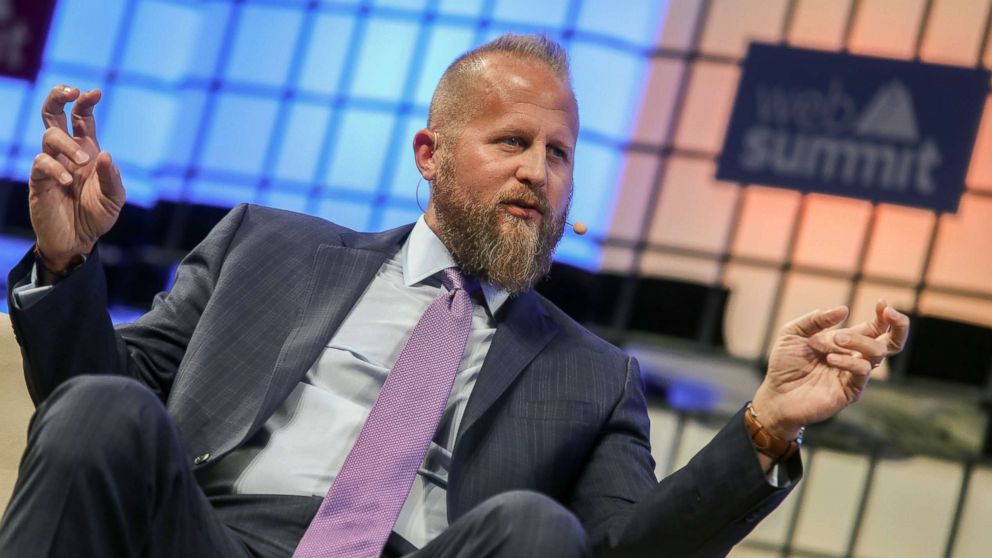 Brad Parscale speaks on the third day of the 7th Web Summit in Lisbon, Portugal, Nov. 8, 2017.