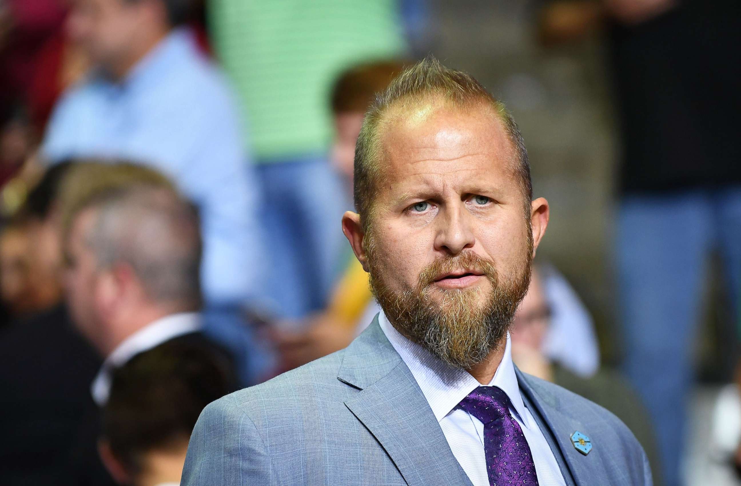 PHOTO: In this file photo taken on Oct. 2, 2018, Trump 2020 campaign manager Brad Parscale is seen before the start of a rally by President Donald Trump at Landers Center in Southaven, Miss.