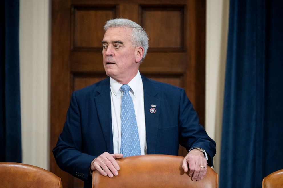 PHOTO: Rep. Brad Wenstrup arrives for the House Ways and Means Committee organizing meeting in the Longworth House Office Building, January 31, 2023.