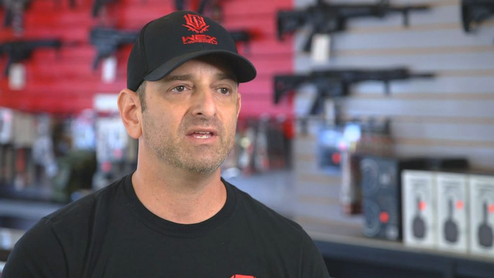 PHOTO: Gun shop owner Brandon Wexler of Delray Beach, Fla., says 2020 has been a banner year for firearm sales.