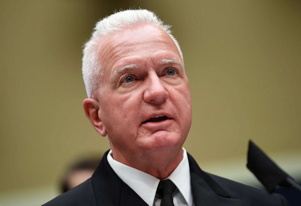 PHOTO: U.S. Department of Health and Human Services Admiral Brett P. Giroir testifies before the House Committee on Energy and Commerce on the Trump Administration's Response to the COVID-19 Pandemic, on Capitol Hill in Washington, June 23, 2020.