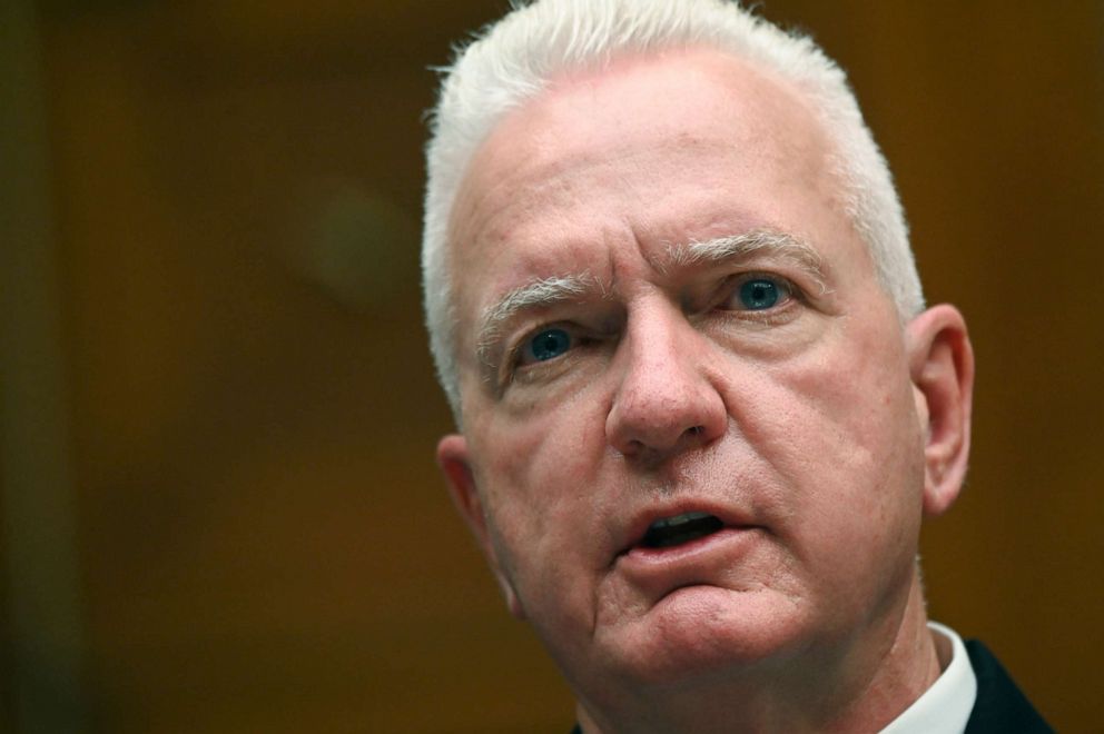 PHOTO: In this July 31, 2020 file photo, Adm. Brett Giroir, U.S. assistant secretary for health, speaks during a House Select Subcommittee hearing on the coronavirus on Capitol Hill in Washington.