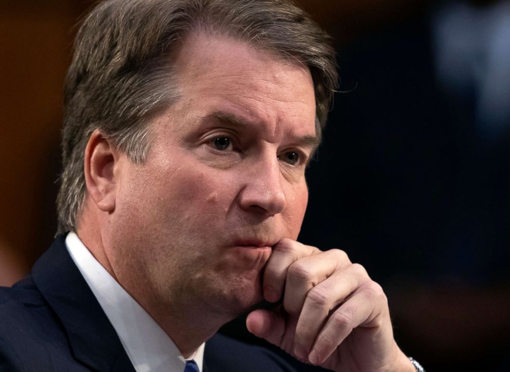 PHOTO: President Donald Trump's Supreme Court nominee Brett Kavanaugh waits to testify before the Senate Judiciary Committee for the third day of his confirmation hearing, on Capitol Hill in Washington, Sept. 6, 2018.