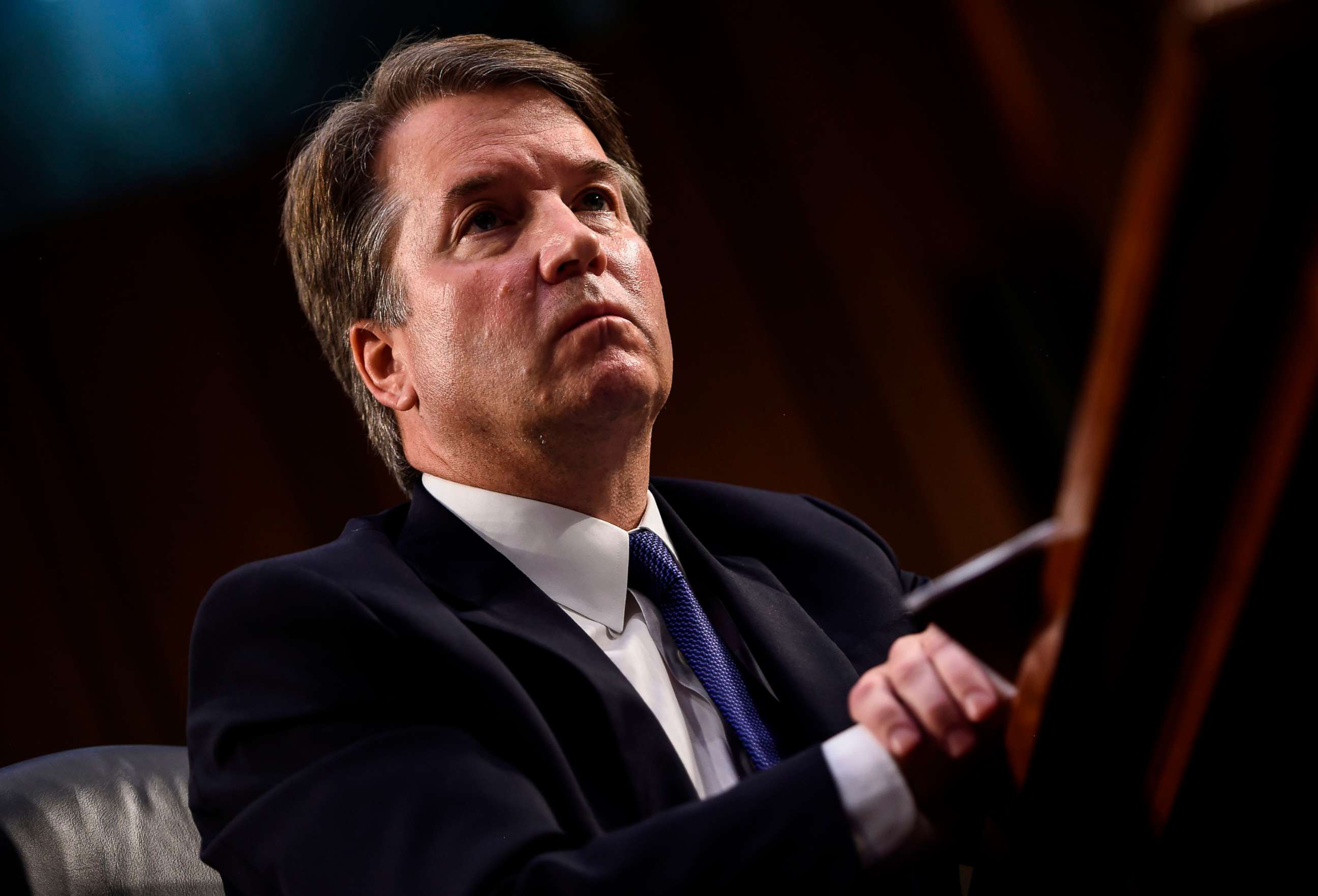 PHOTO: Judge Brett Kavanaugh looks on during his confirmation hearing in the Senate Judiciary Committee to be Associate Justice of the Supreme Court, Sept. 4, 2018 in Washington.