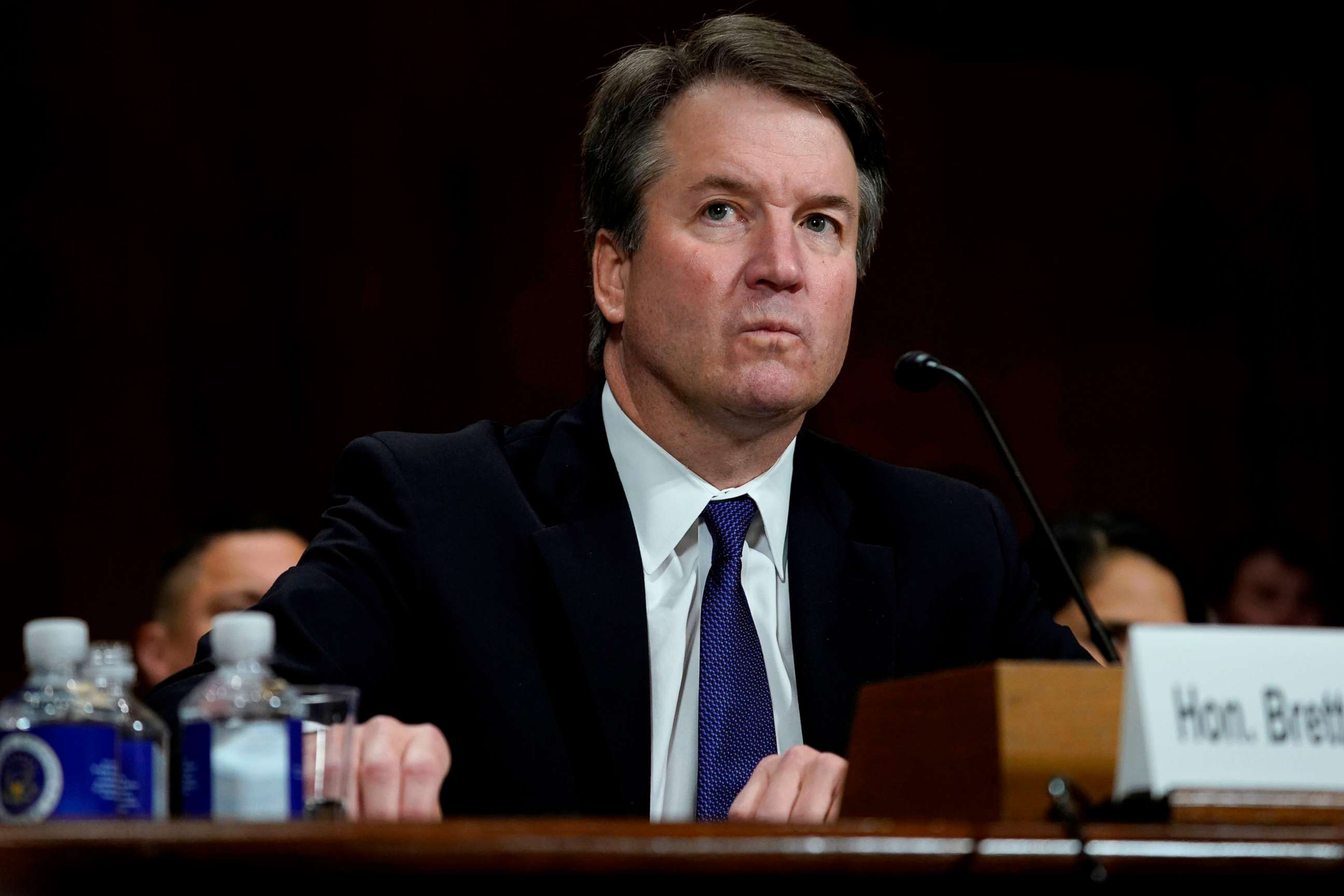 PHOTO: Supreme court nominee Brett Kavanaugh testifies before the Senate Judiciary Committee on Capitol Hill in Washington, D.C. on Sept. 27, 2018.