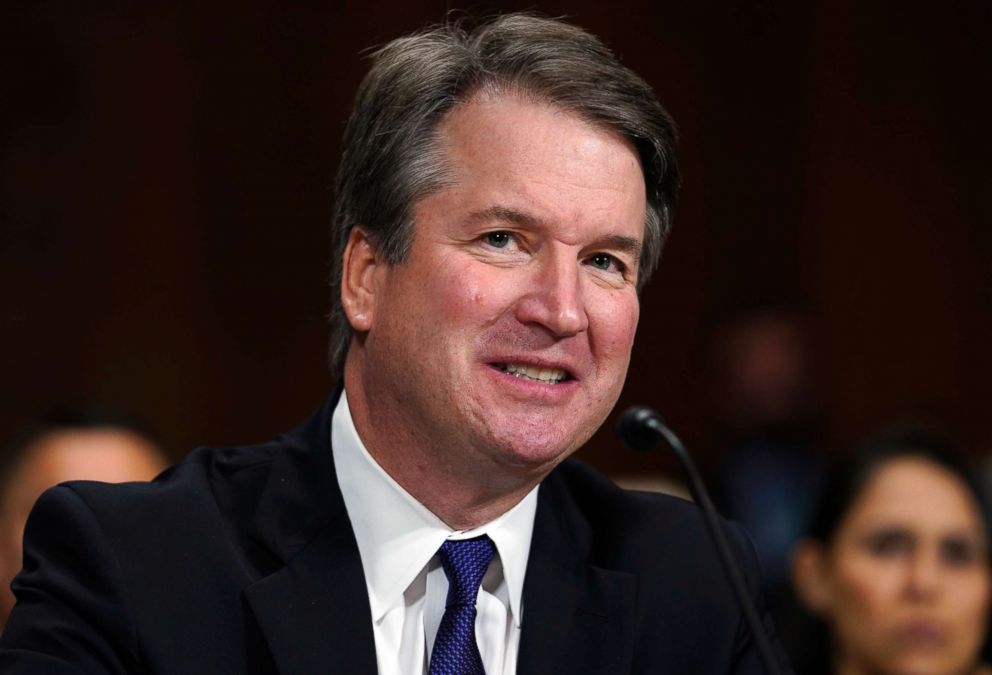 PHOTO: Supreme Court nominee Brett Kavanaugh testifies before the Senate Judiciary Committee on Capitol Hill in Washington, Sept. 27, 2018.