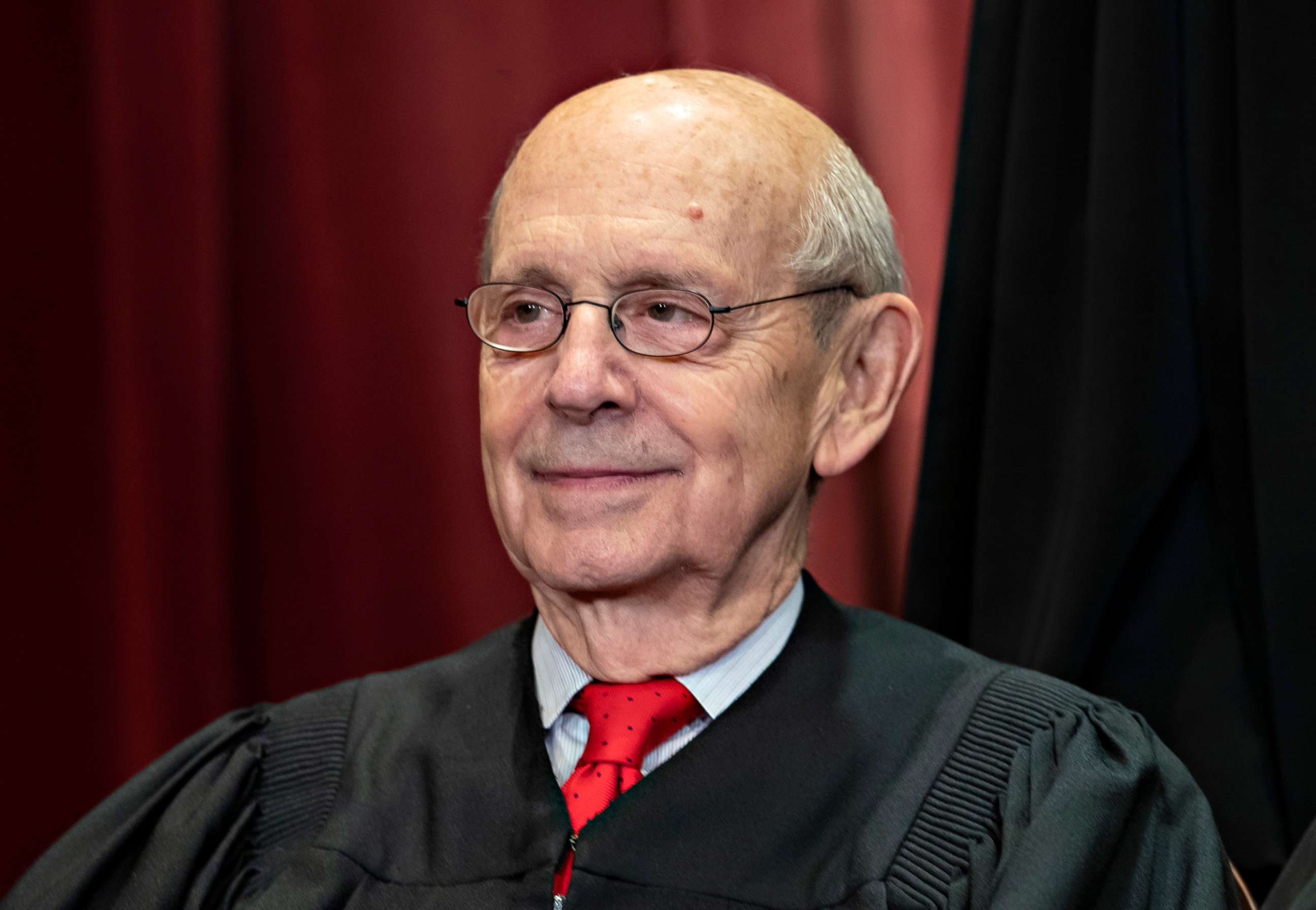 PHOTO: Associate Justice Stephen Breyer, appointed by President Bill Clinton, sits with fellow Supreme Court justices for a group portrait at the Supreme Court Building in Washington, Nov. 30, 2018.