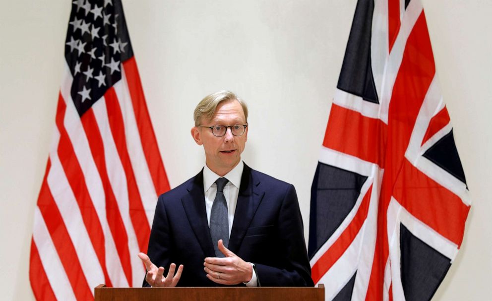 PHOTO: Brian Hook, U.S. Special Representative for Iran, attends a news conference in London, June 28, 2019.