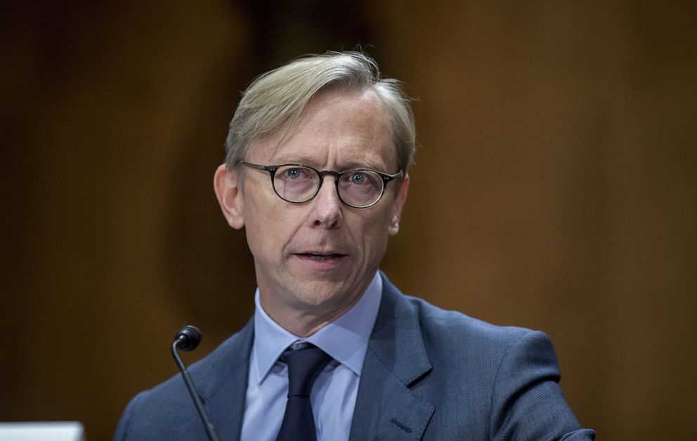 PHOTO: Brian Hook, State department Special Representative for Iran, testifies during the Senate Foreign Relations Committee Hearing On US-Iran Policy, Oct. 16, 2019, in Washington, DC.