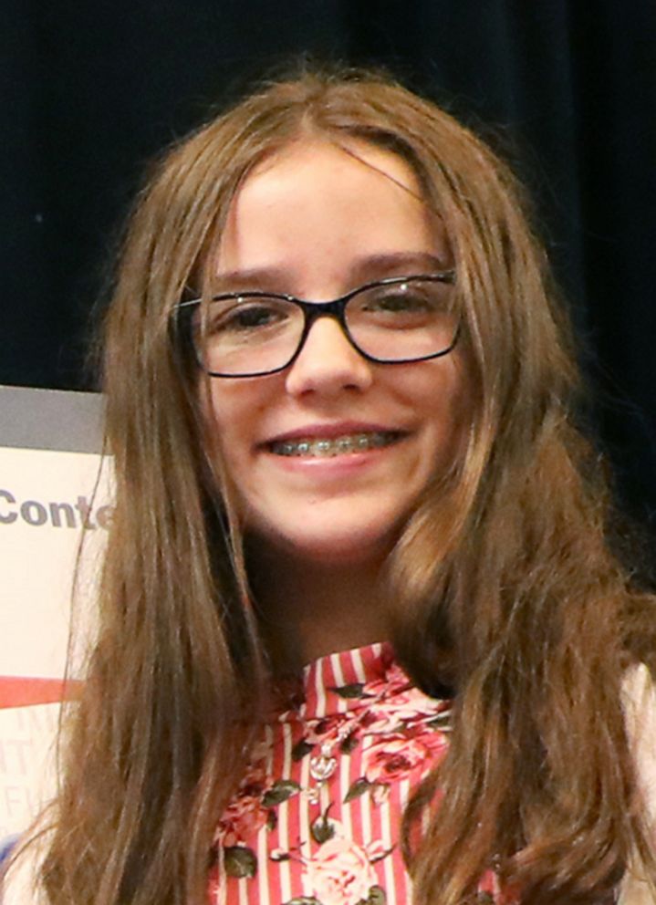 PHOTO: Brooke Balser,  the "Stop Bullying" license-plate design Contest winner. 