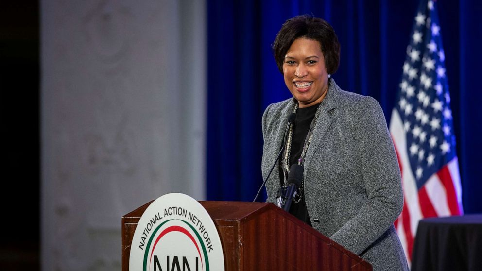 PHOTO: Muriel Bowser, mayor of Washington, D.C., speaks during the National Action Network Breakfast, Jan. 21, 2019, in Washington, D.C. 