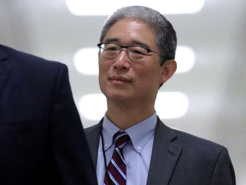 PHOTO: Former Deputy Attorney General of the United States, Bruce Ohr, right, arrives to testify behind closed doors before the Judiciary Monitoring and Reform Committees of the House Government at Capitol Hill in Washington, DC August 2018.