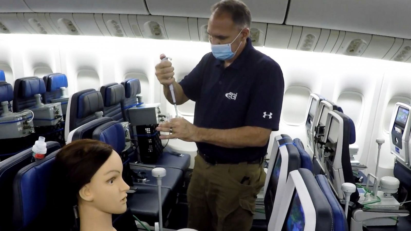 Risk Of Covid 19 Exposure On Planes Virtually Nonexistent When Masked Study Shows Abc News