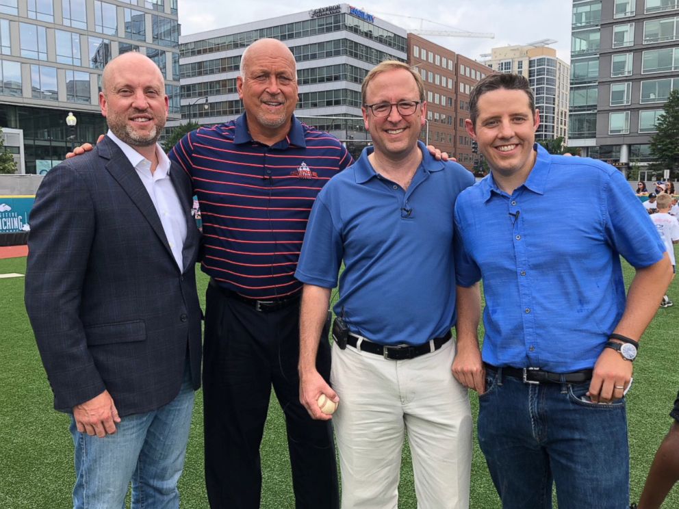 PHOTO: Hall of Famer Cal Ripkin poses for a photo with ABCs Powerhouse Politics at the Nationals Park complex in Washington.