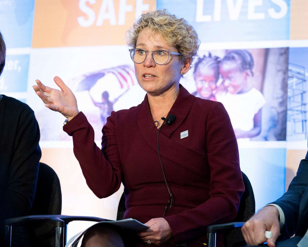 PHOTO: Rep. Chrissy Houlahan attends an event in Kennett Square, Pa., Feb. 21, 2020.