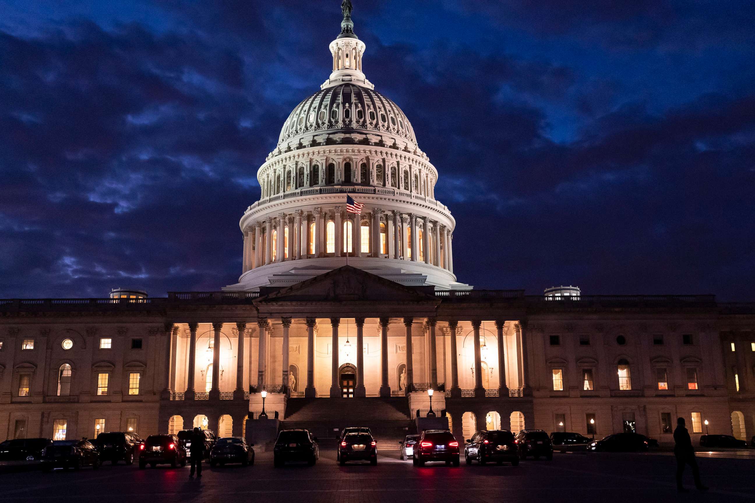 PHOTO: Night falls at the the Capitol, Dec. 2, 2021.