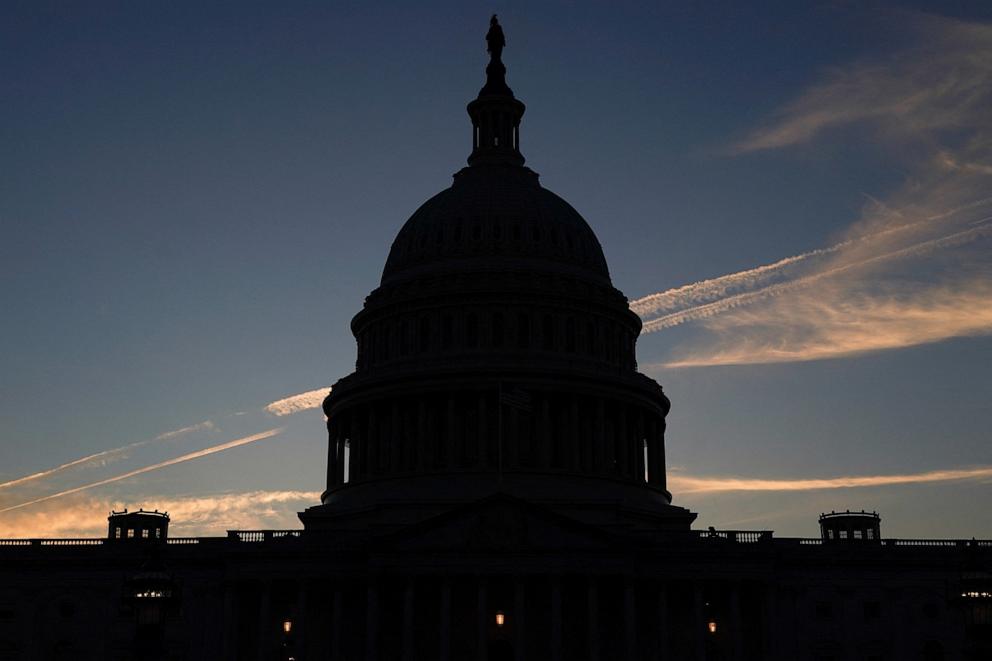 PHOTO: A view of the U.S. Capitol dome in Washington, Oct. 2, 2025.