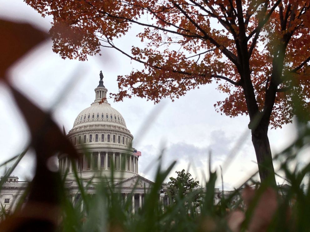 PHOTO: Autumn foliage at the U.S. Capitol in Washington, Nov. 2, 2018.
