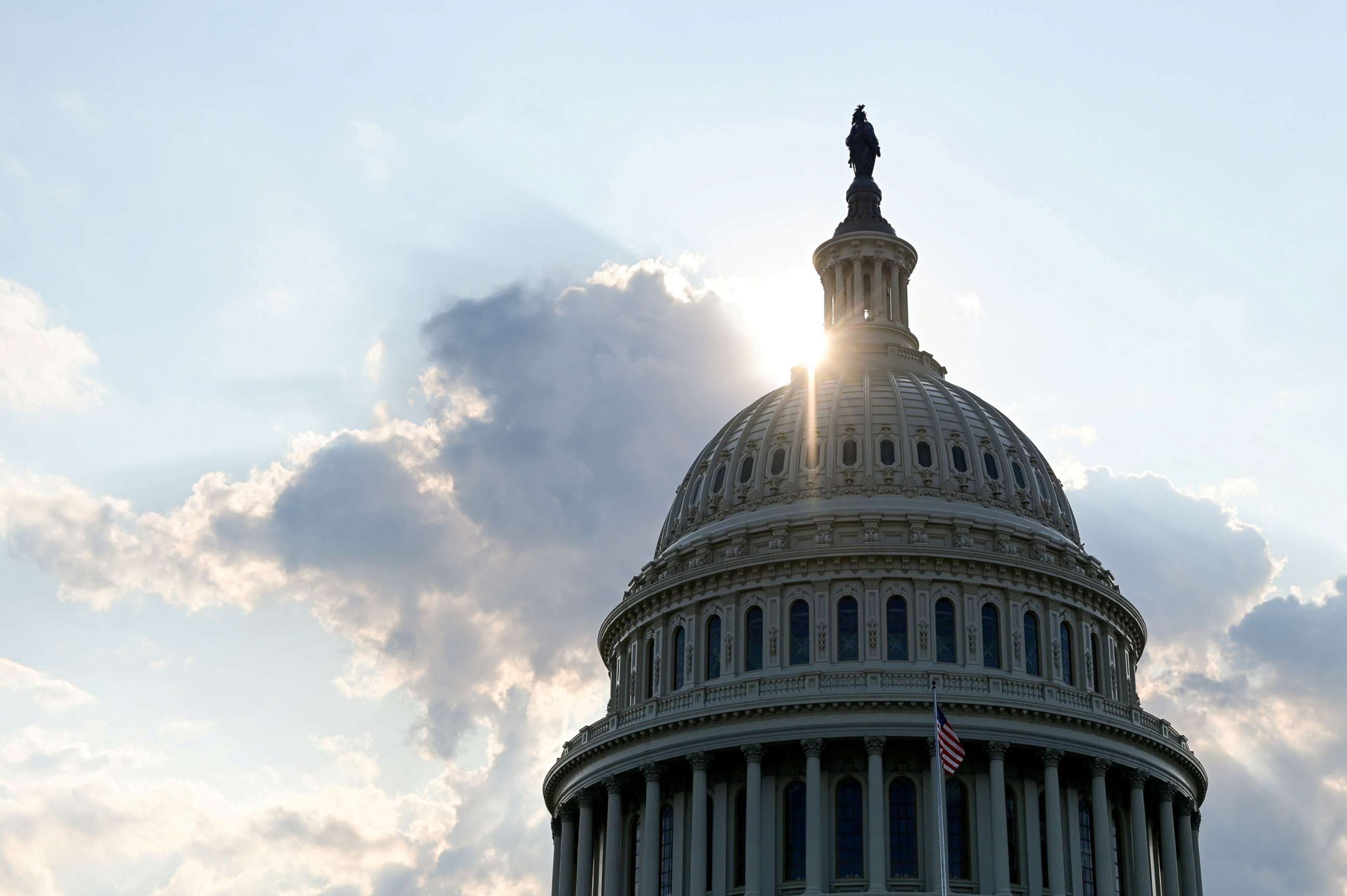 PHOTO: The dome of the Capitol Building is seen as the sun sets on Capitol Hill,  July 26, 2019.