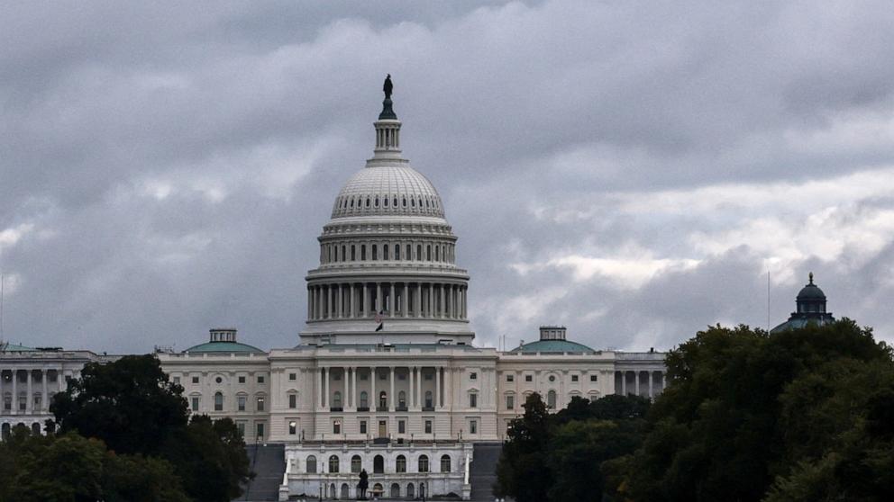 PHOTO: U.S. Capitol building during the continuing partial federal government shutdown on Capitol Hill in Washington, D.C., Oct. 8, 2025.
