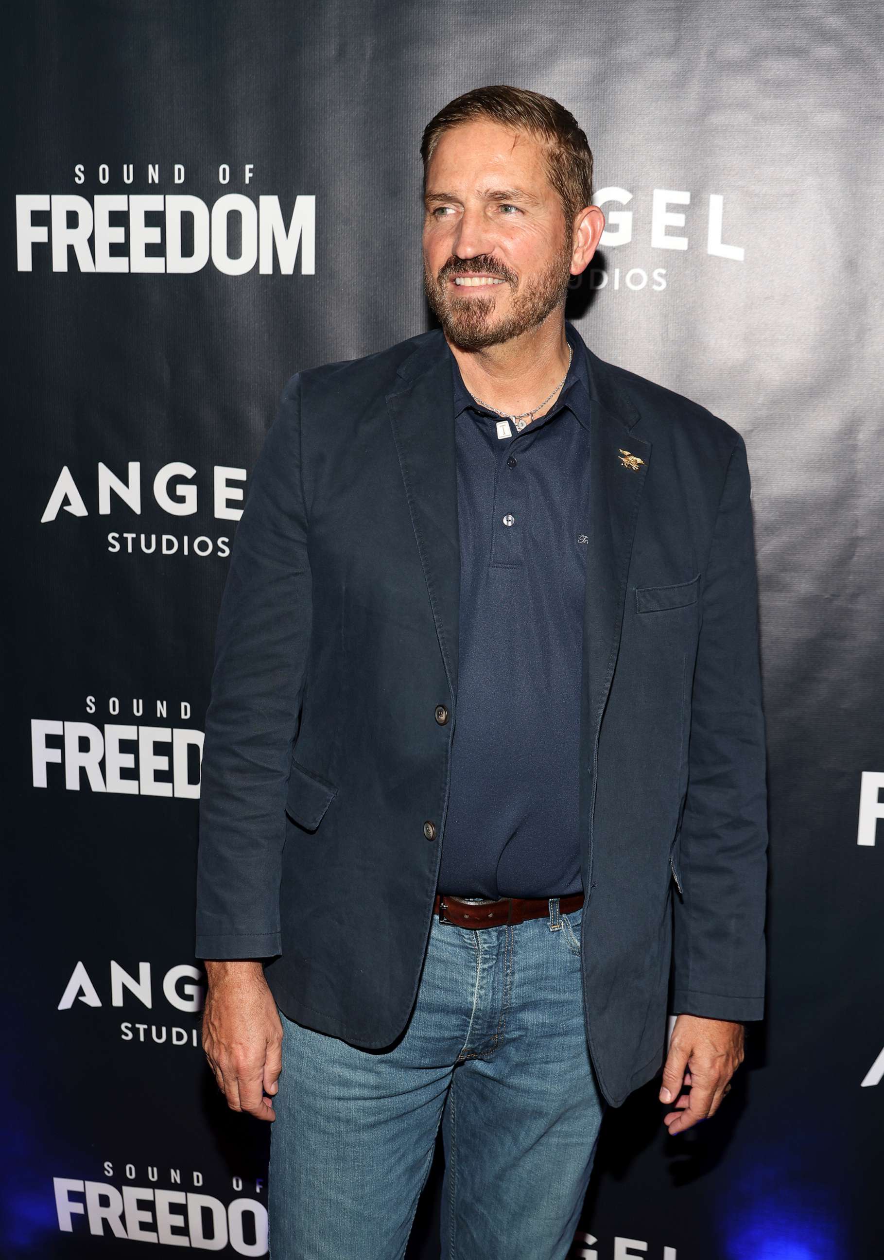 PHOTO: Actor Jim Caviezel is seen during the premiere of "Sound of Freedom," June 23, 2022, in Miami Beach, Fla.