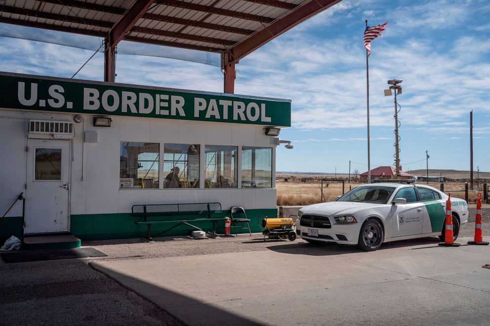 PHOTO: A U.S. Border Patrol checkpoint  is pictured near Marfa, Texas on Jan. 29, 2020.