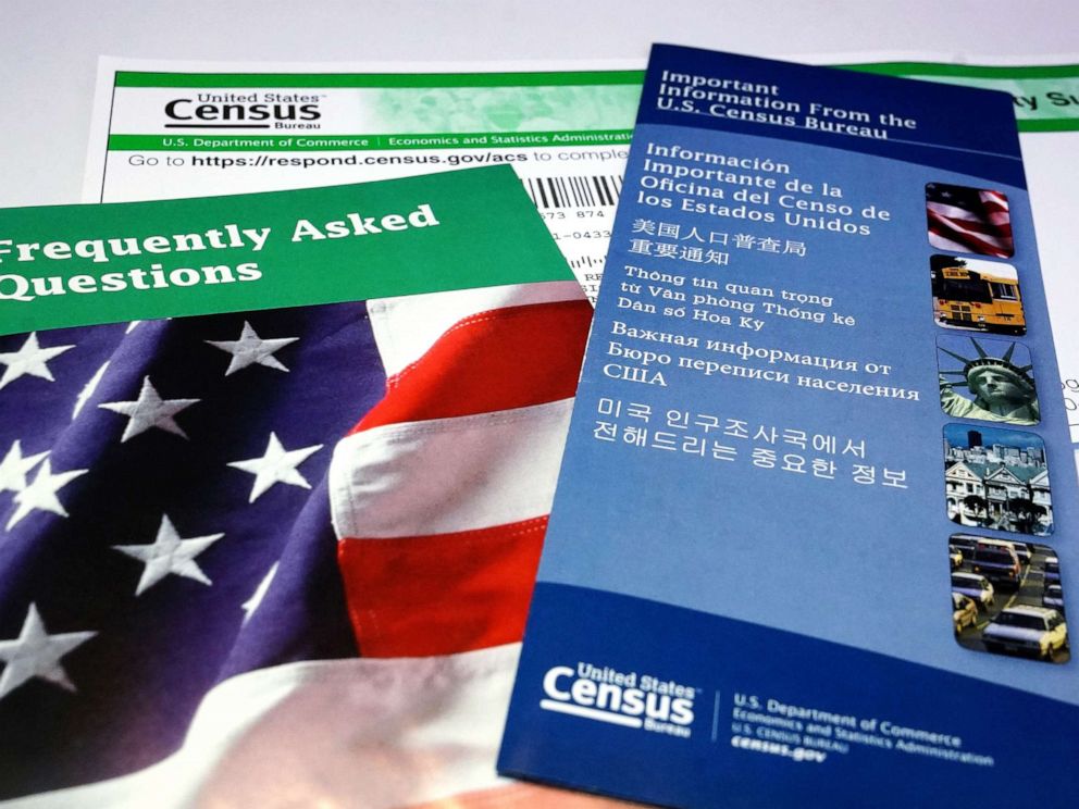 PHOTO:U.S. Census pamphlets and paperwork are pictured in this photo illustration New York, July 15, 2019.