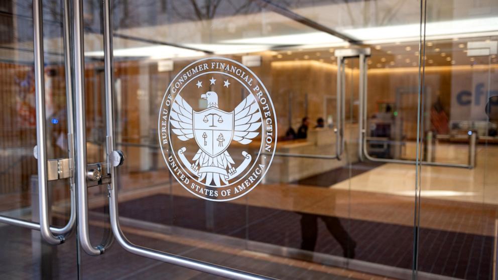 PHOTO: The Consumer Financial Protection Bureau (CFPB) headquarters is shown on Feb. 10, 2025, in Washington, D.C.