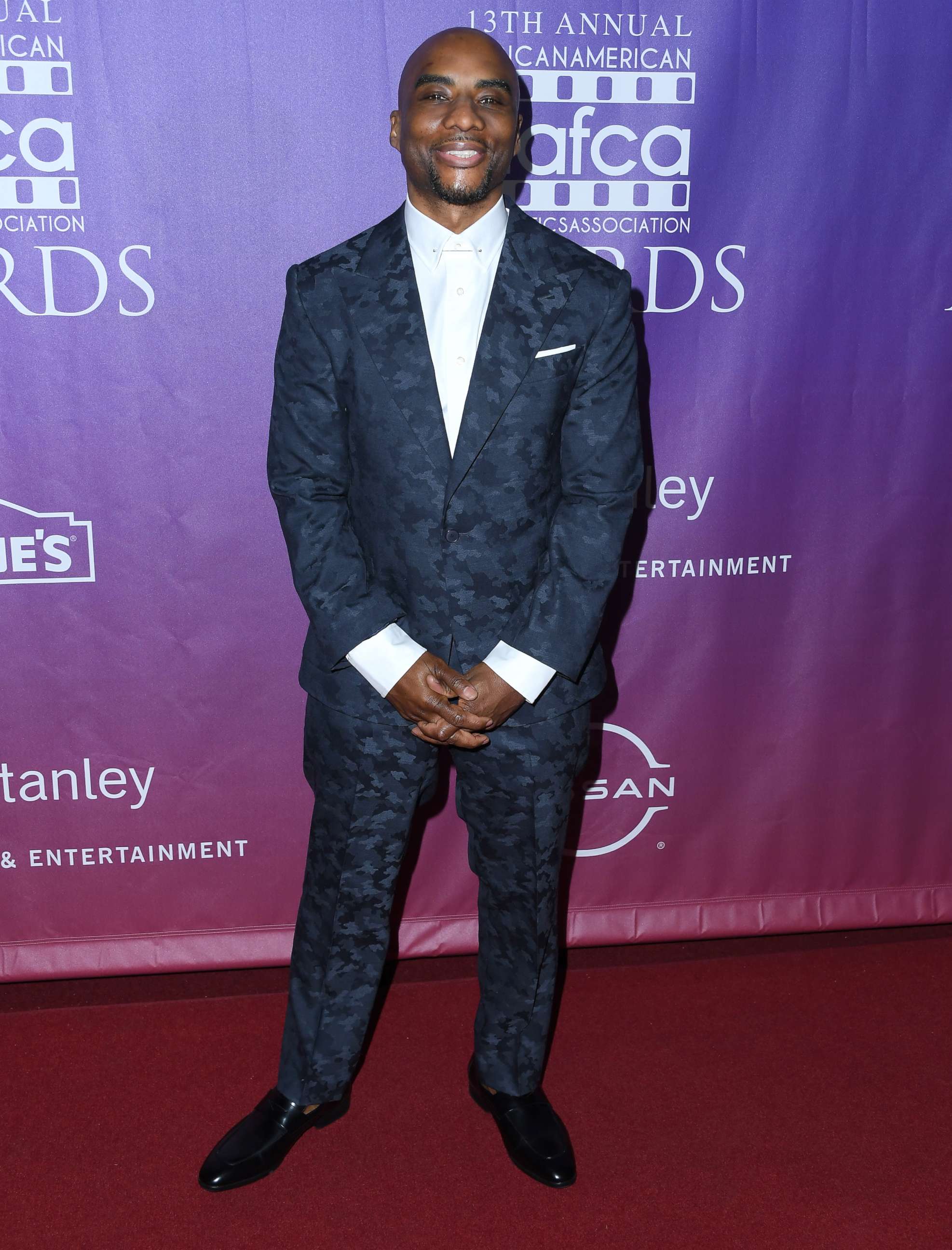 PHOTO: Charlamagne tha God arrives at the  13th Annual African American Film Critics Film Honors on March 2, 2022 in Los Angeles.