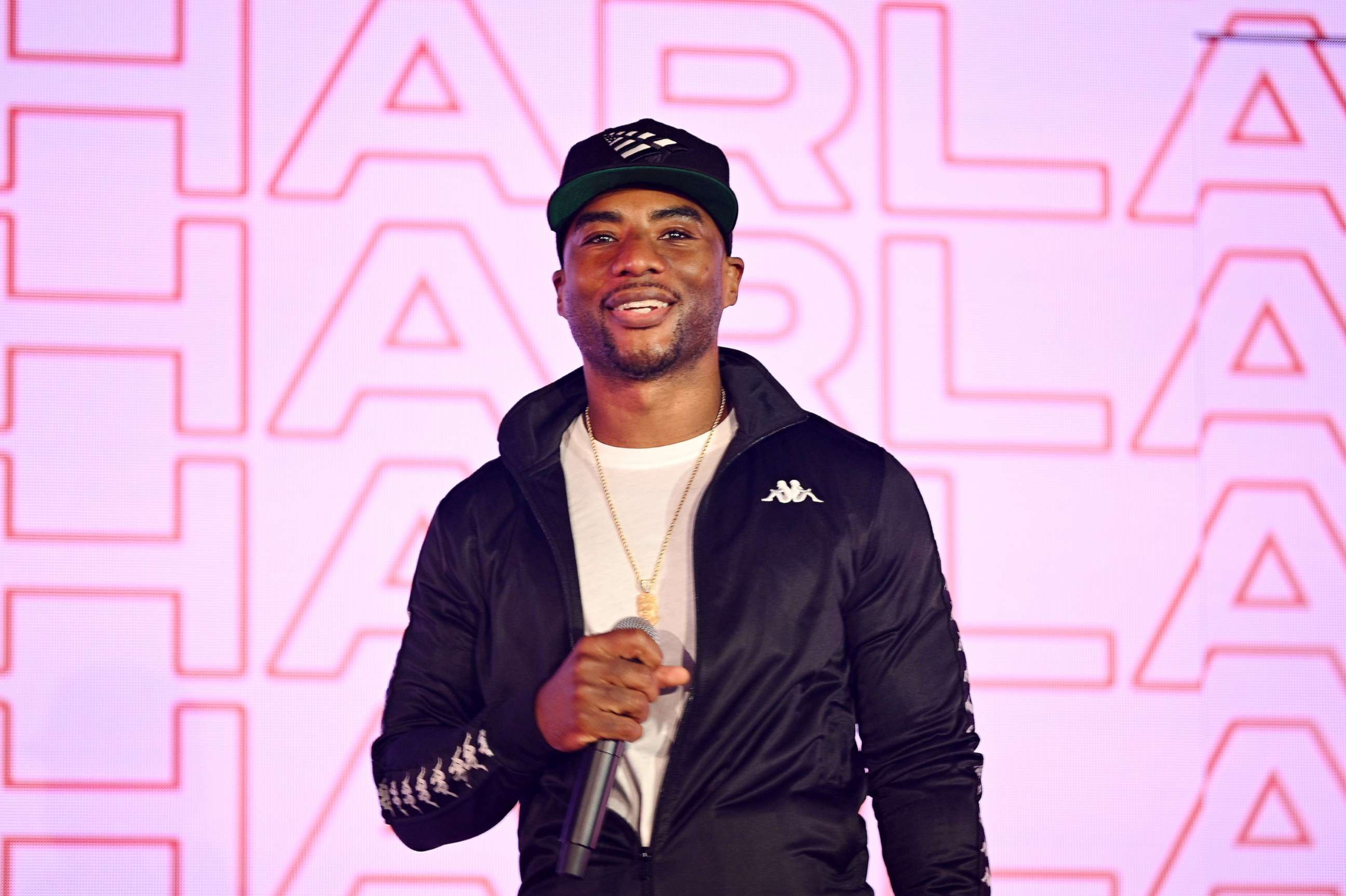 PHOTO: Charlamagne Tha God speaks on April 07, 2019, in New York City.