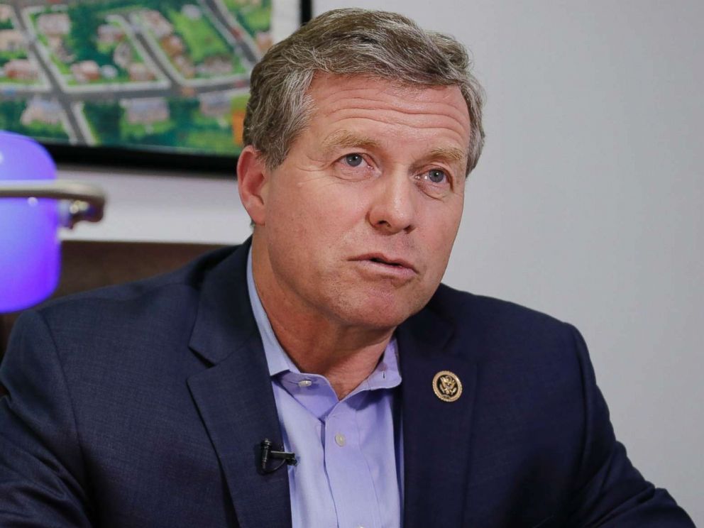 PHOTO: Rep. Charlie Dent speaks during an interview at his campaign office in Allentown, Pa., Nov. 2, 2016.