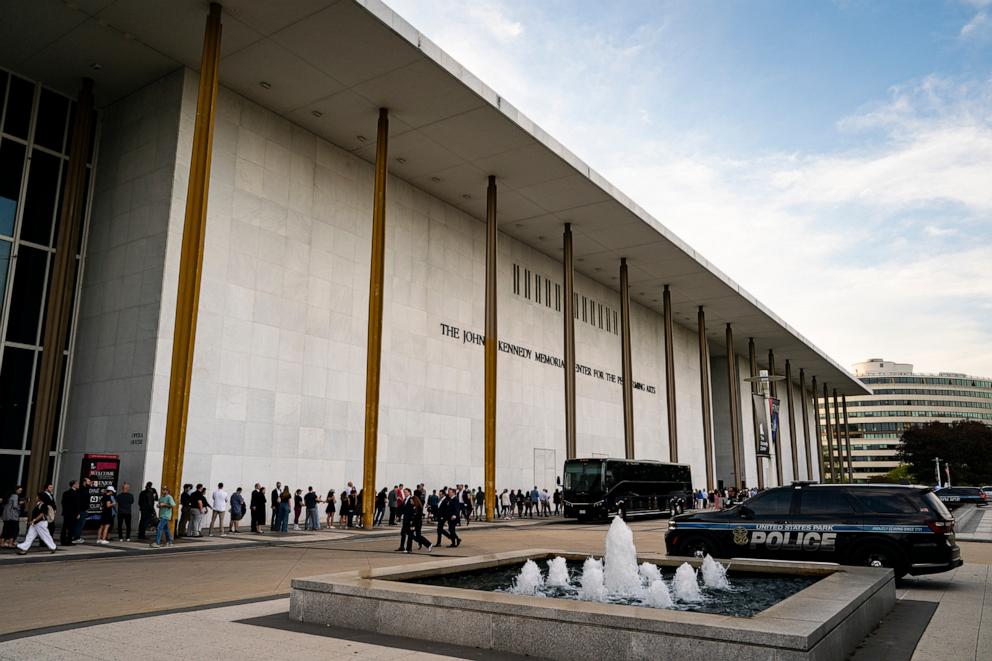 PHOTO: Vigil Held For Charlie Kirk At The Kennedy Center In Washington, DC