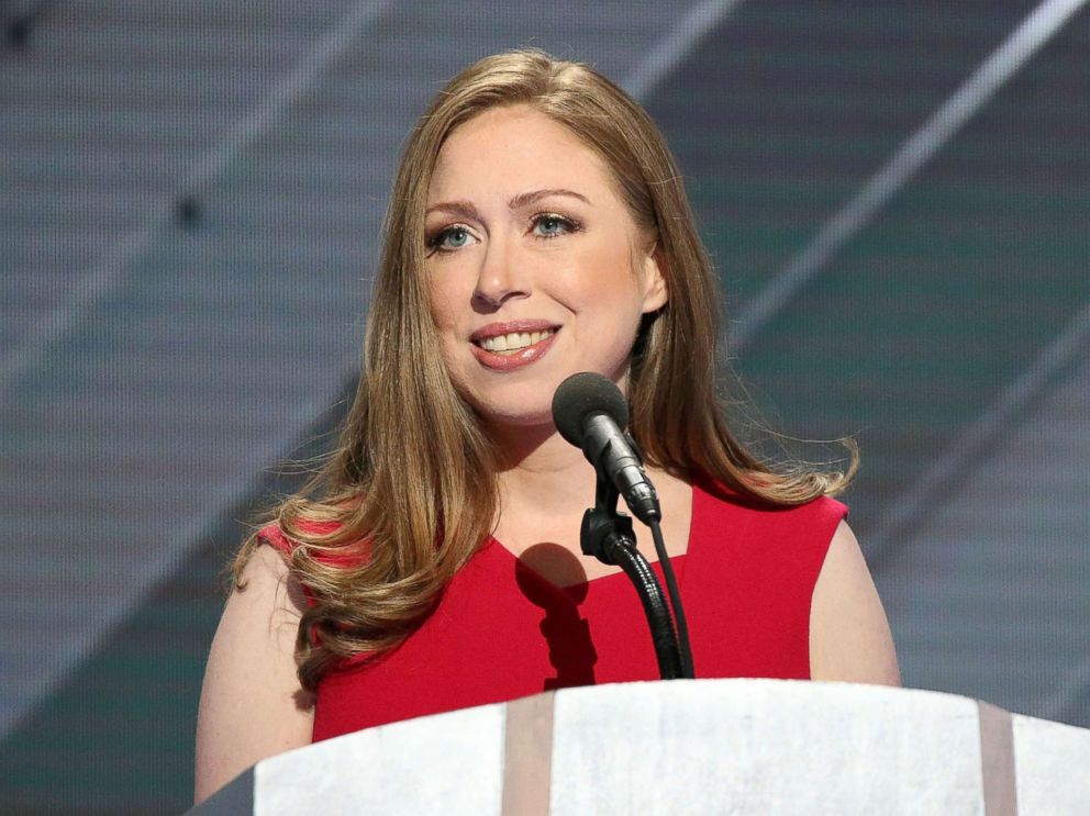 PHOTO: Chelsea Clinton delivers remarks on the fourth day of the Democratic National Convention at the Wells Fargo Center on July 28, 2016 in Philadelphia.