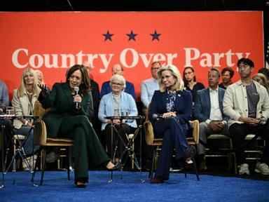 Harris, Cheney work to sway undecided voters, GOP women in 3 battleground states