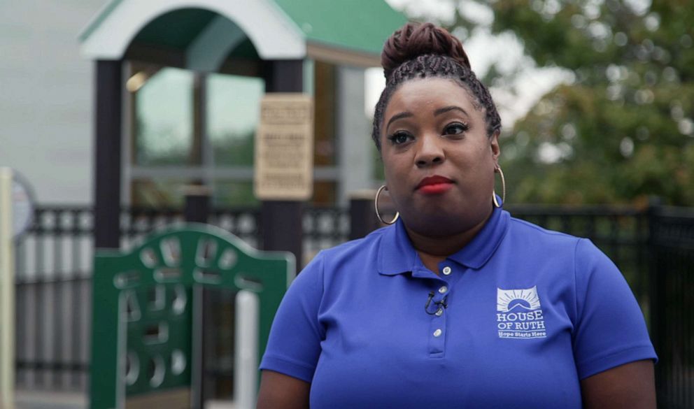 PHOTO: Latoria Meyers, a teacher at Kidspace Child and Family Development Center, in Washington, has benefited from public funding that has supplemented her income.